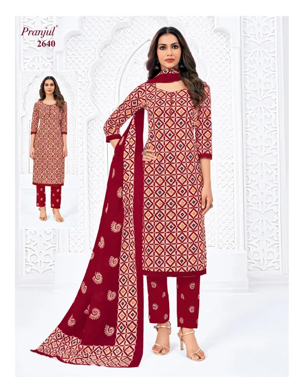 Pranjul Salwar Set with Straight Pant – Pure Cotton | SW2640