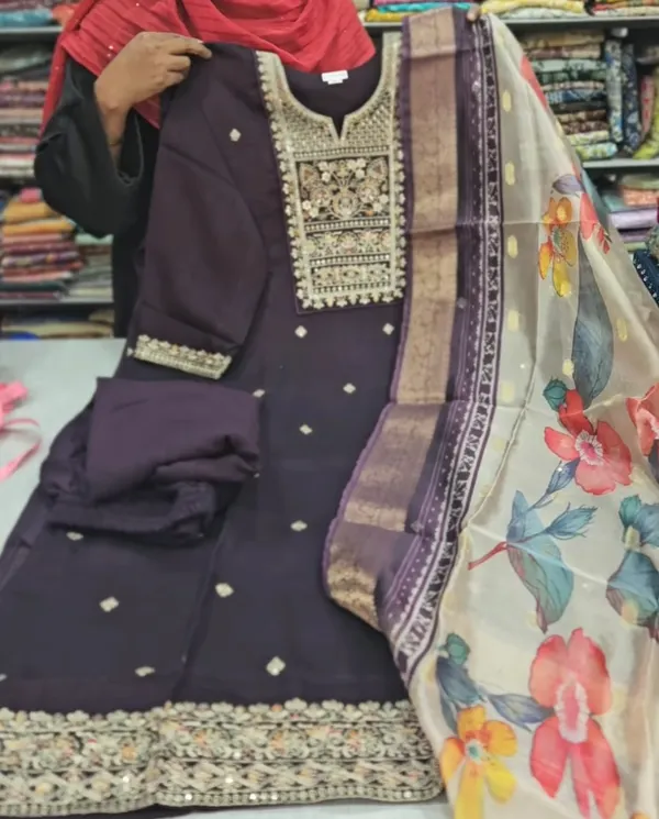 Top Bottom Dupatta set | TS2128