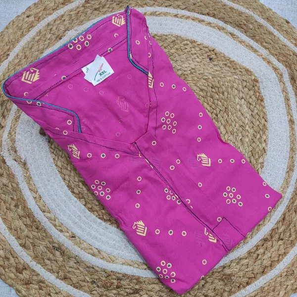 Premium Rajwadi Cotton Collar Neck Nighty | NT3818