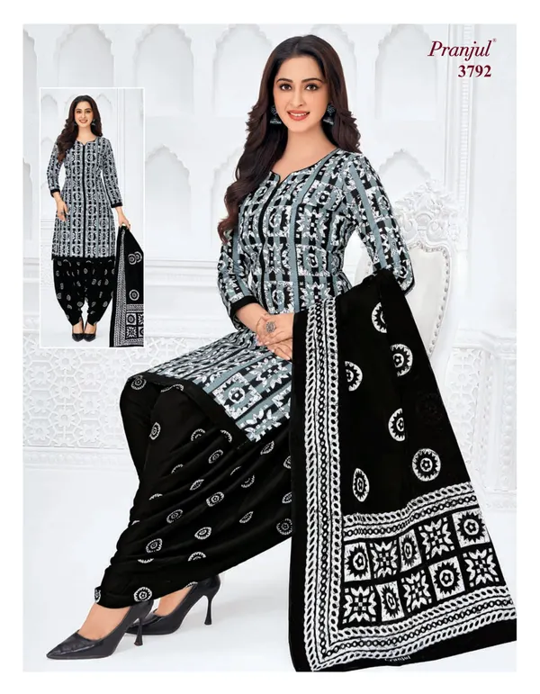 Pranjul Premium Cotton Stright Top patiyala Bottom with Dupatta | SW3792