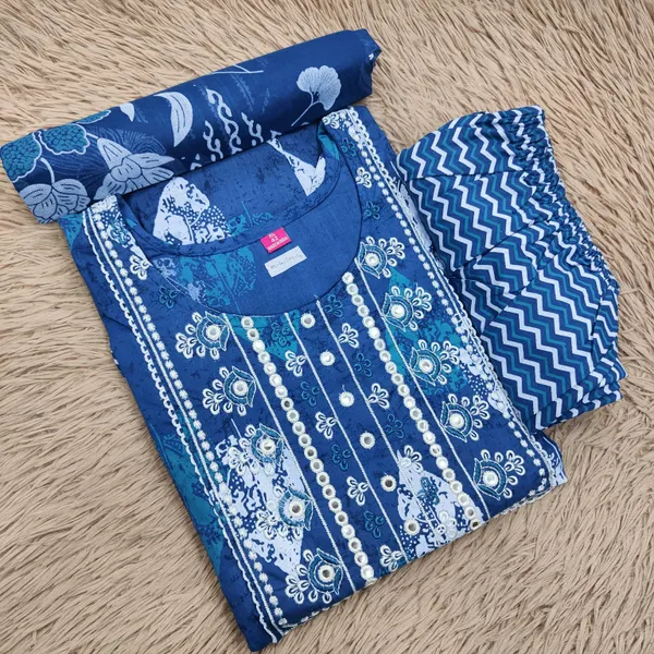 Anarkali Top Bottom Dupatta Set | TS3049