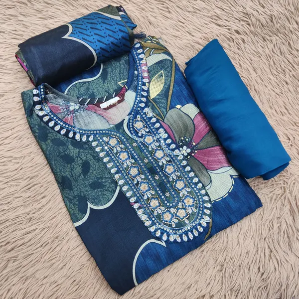 Premium Vatican Top Bottom & Dupatta Set | TS2056