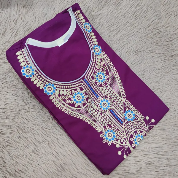 Pure Cotton EMBROIDERY Nighty | NT2962