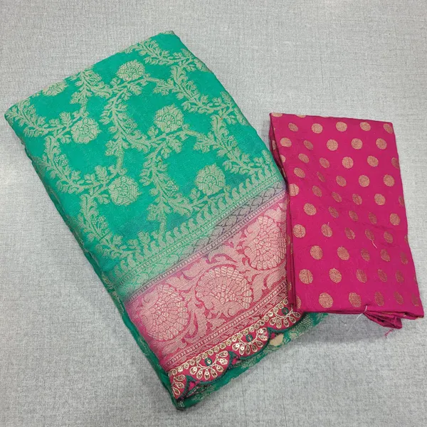 Heavy pattern Saree with scale loop Border | SR163