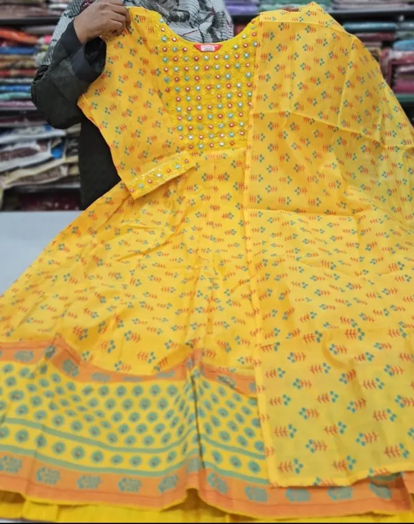 Anarkali Kurti with Dupatta | KS746