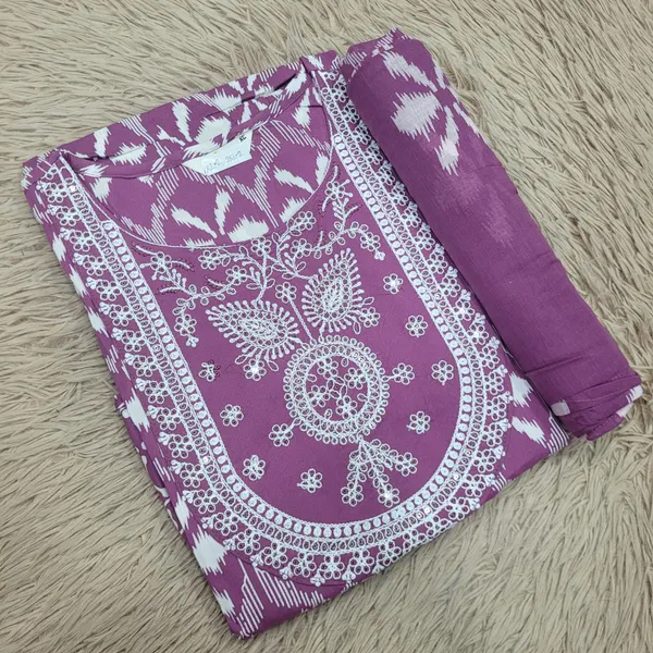 Rayon Anarkali Kurti with Dupatta set | KS993