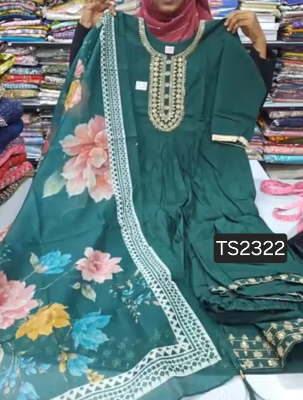 Vatican Silk Top Bottom Dupatta set Collection  | TS2322