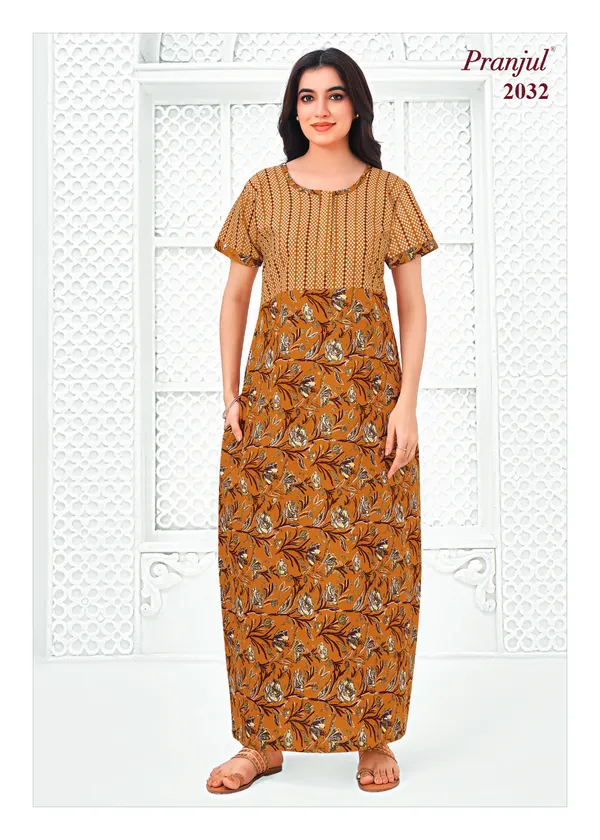 Pranjul Nighty Pure Cotton | PN2032