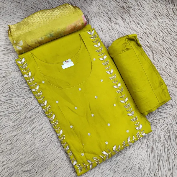 Premium Silk Top Bottom & Dupatta Set | TS2050