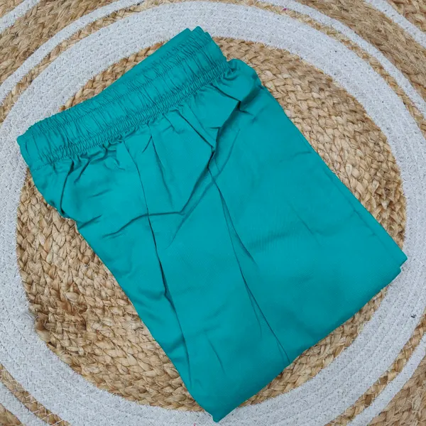 Straight Pants with Pocket & Rope (Teal) | 41 Length  | ST28