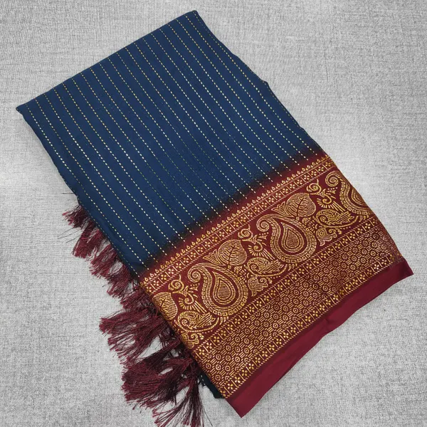Chiffon Foil Printed Saree | SR74