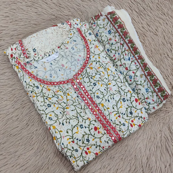 Rayon Anarkali Kurti with Dupatta | KS967