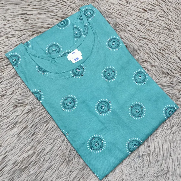 Heavy Rayon Straight Kurti with Side Cut | SD13