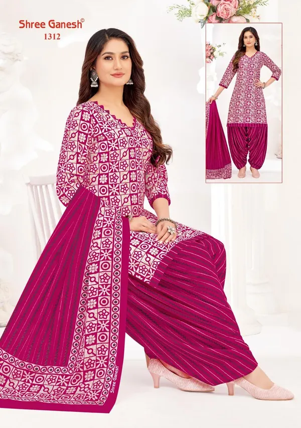 Sree Ganesh Salwar With Patiyala Pant SP1312