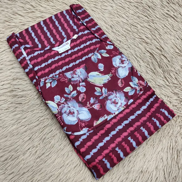 Premium Cotton Frock  Nighty with Adjustable Rope & Side Pocket | NT3362