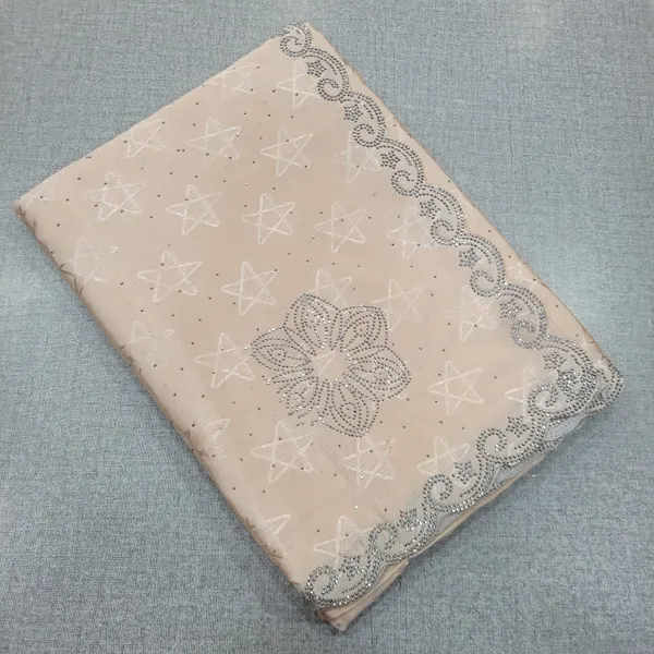 Heavy silk self embossed Saree with Running blouse | SR175