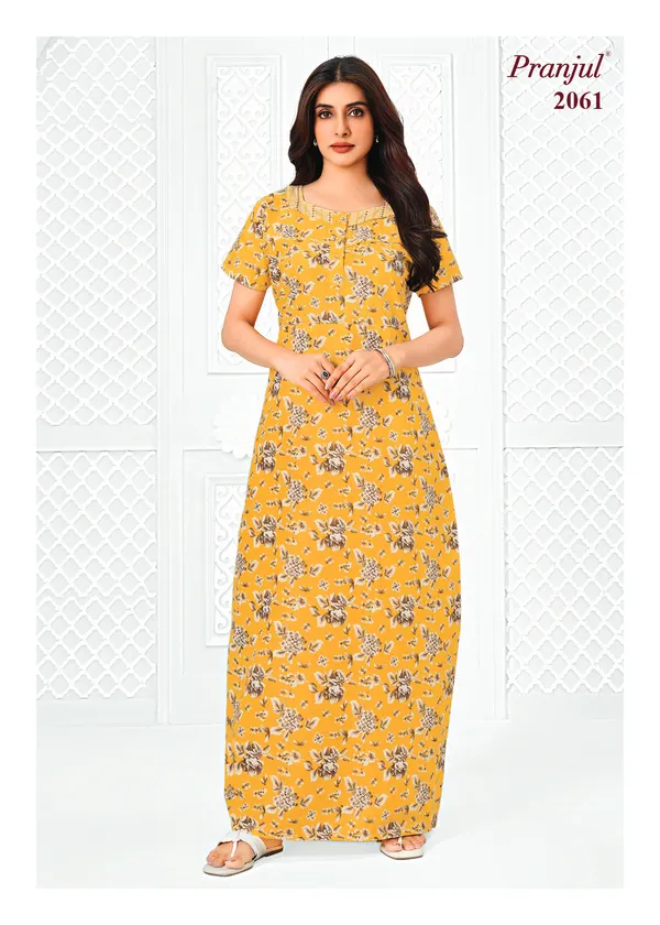 Pranjul Nighty Pure Cotton | PN2061