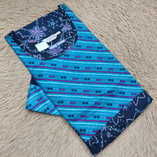 Full Hand Premium Frock Style Nighty } NT3111