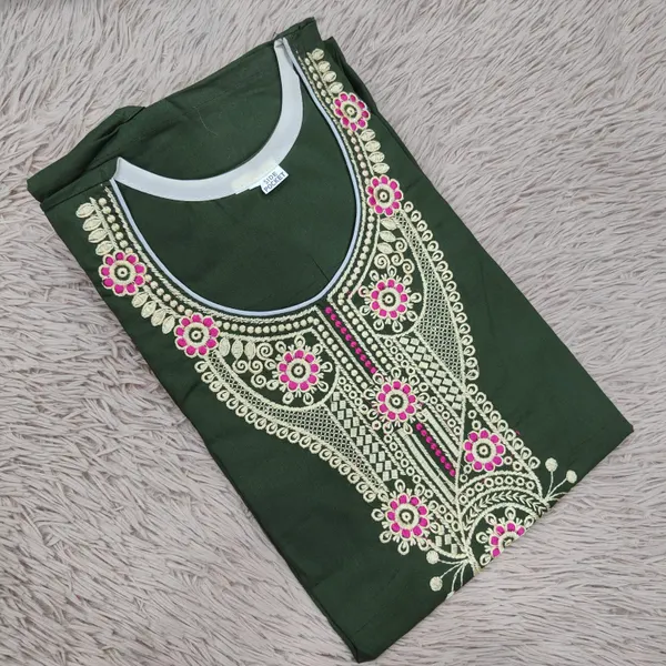 Pure Cotton EMBROIDERY Nighty | NT2964