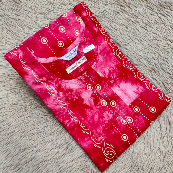 Marble Vellfire Nighty | NT2155