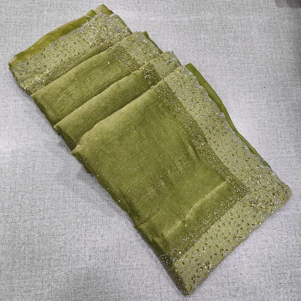 Premium Space Silk Saree with Kat Dhana Work | SR72