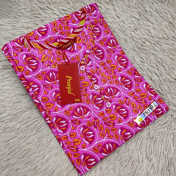 Pranjul Pure Cotton Straight Kurti | PK446