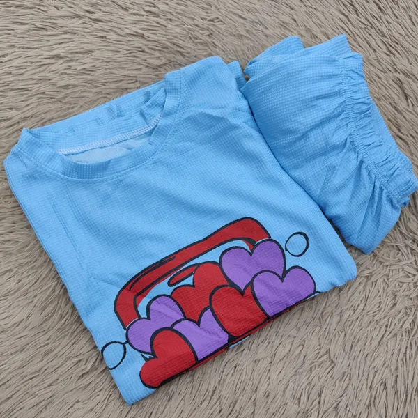 Imported Stretchable T-Shirt & Pant Co-Ord Set | W323