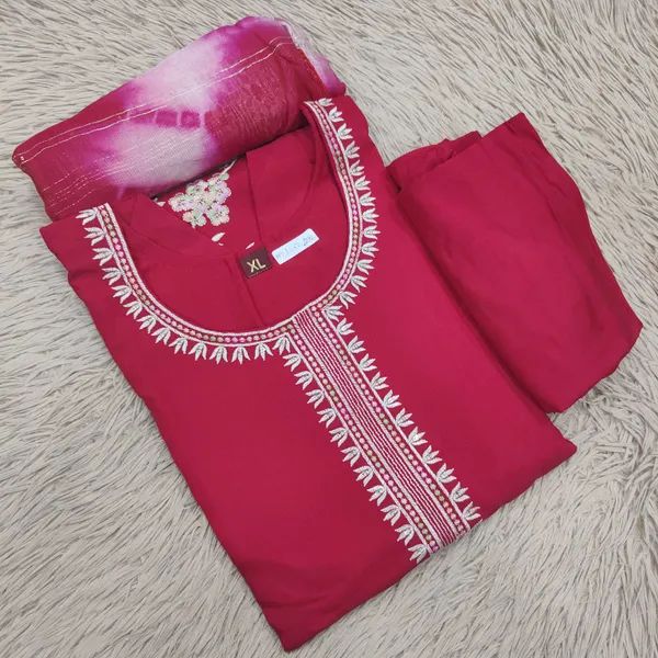 Premium Top Bottom Dupatta set | TS2359