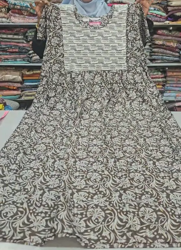 Feeding Frock Nighty / Maxi Gown | FN28