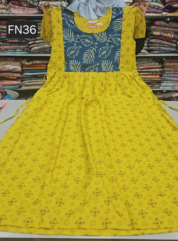 Feeding Frock Nighty / Maxi Gown | FN36