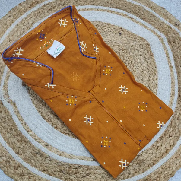 Premium Rajwadi Cotton Collar Neck Nighty | NT3804