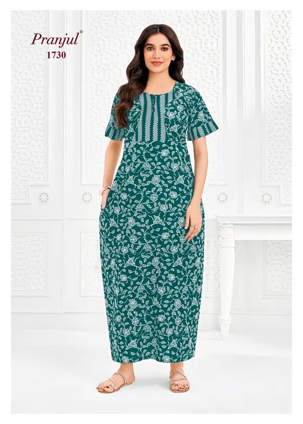 Pranjul Nighty Pure Cotton | PN1730