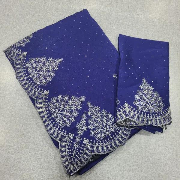 Georgett Saree with Heavy Border | SR167