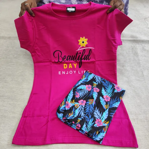 Premium Cotton Night Suit | NS426