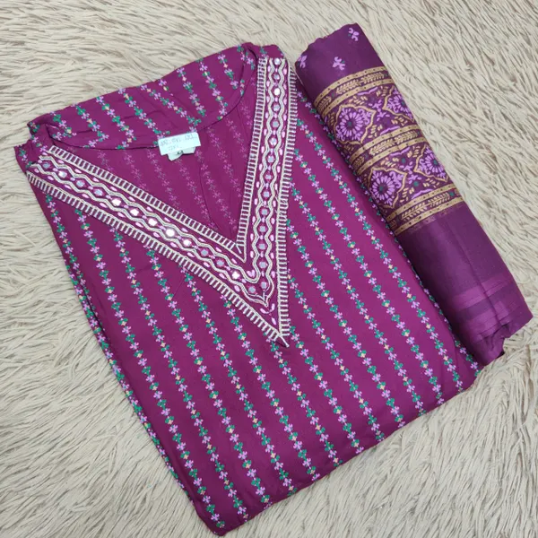 Kurti With Shawl | KS959