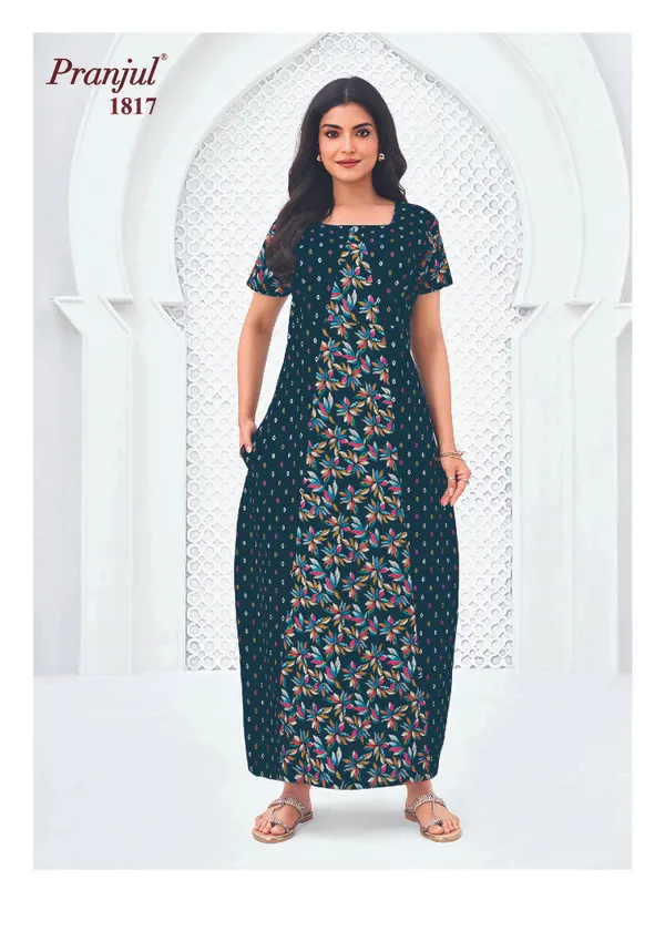 Pranjul Nighty Pure Cotton | PN1817