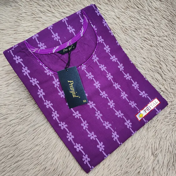Pranjul Pure Cotton Straight Kurti | PK409