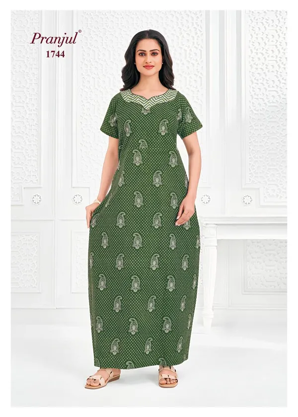 Pranjul Nighty Pure Cotton | PN1744