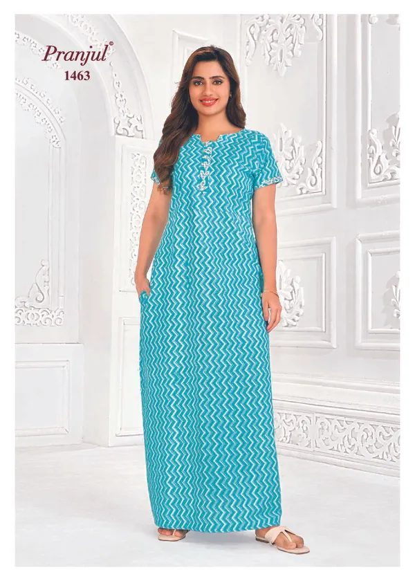 Pure Cotton Pranjul Nighty |PN1463