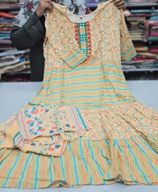 Anarkali Kurti with Dupatta | KS760