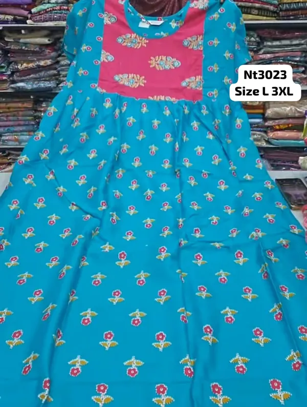 Premium Frock Style Nighty | NT3023