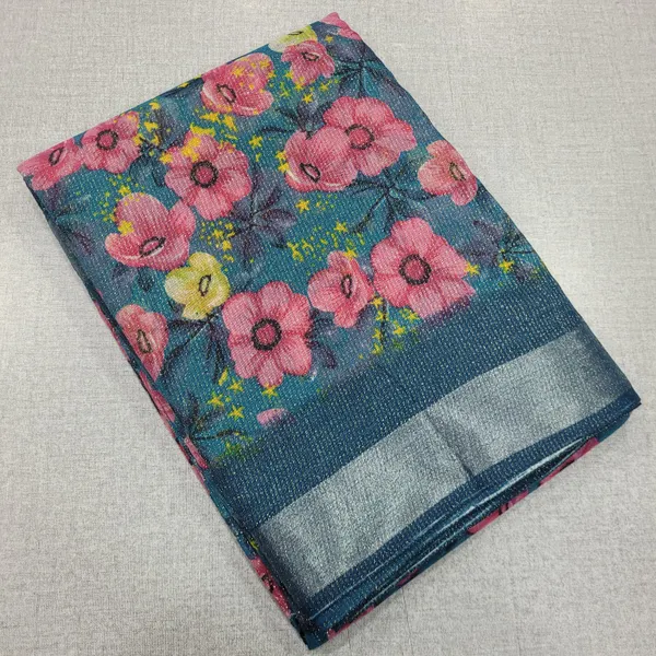 Shimmer Cotton Saree with Contrast Blouse | SR164