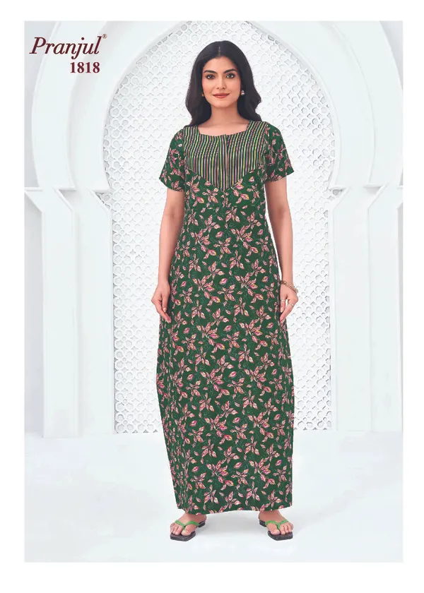 Pranjul Nighty Pure Cotton | PN1818