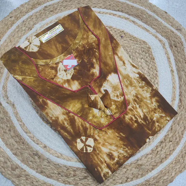Premium Bandhini Cotton Nighty | NT3843