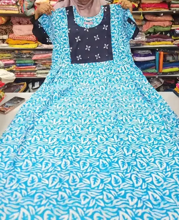 Premium Pure Cotton Feeding Frock Maxi | FN44