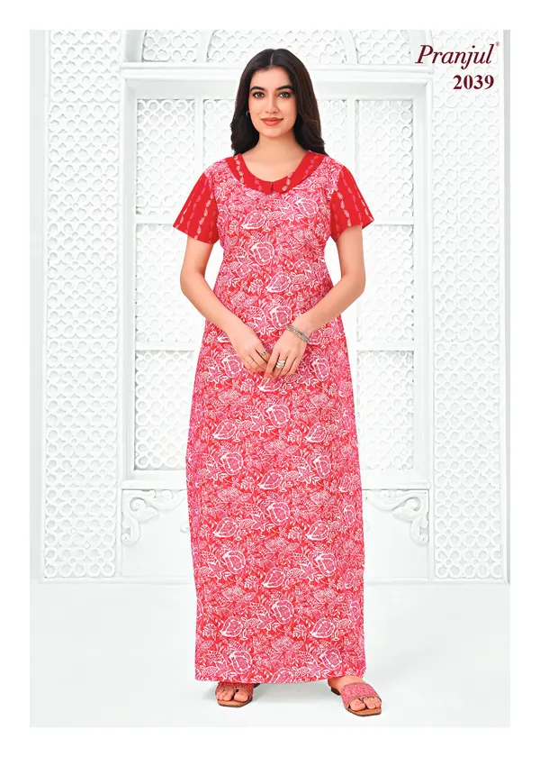 Pranjul Nighty Pure Cotton | PN2039