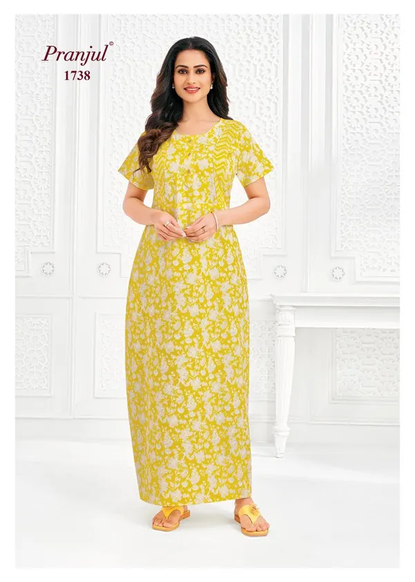 Pranjul Nighty Pure Cotton | PN1738