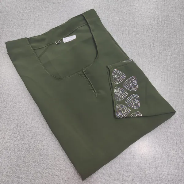 Premium Almas Burkha with Stone Work | BK42