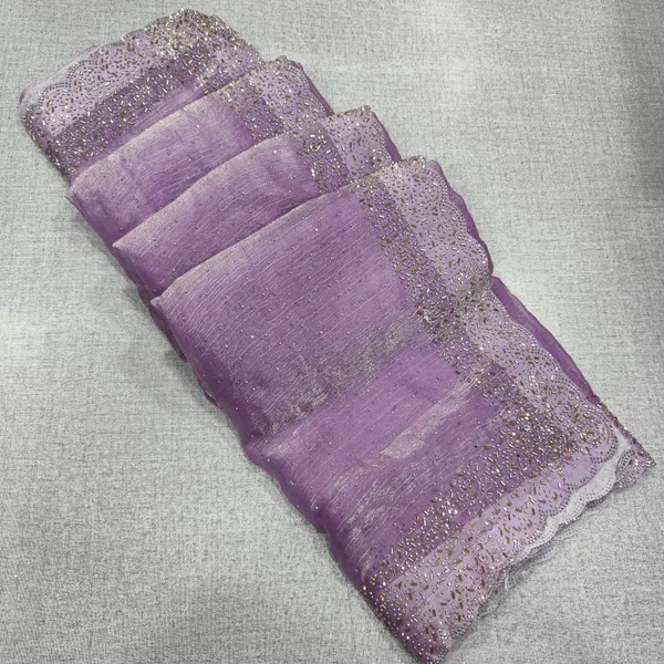 Premium Space Silk Saree with Kat Dhana Work | SR72