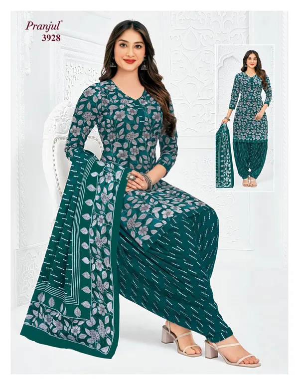 Pranjul Premium Cotton Stright Top Patiyala Bottom with Dupatta | SW3928